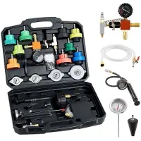 StarTech.com Kühlmitteldruckprüfer Set - 28-tlg. Kfz-Kühlsystem Tester - Universelle Passform - 4 Adapter - Mit Druckpumpe - Befüllgerät Kühlwasser - Füller Aluminiumlegierung