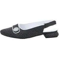 Simen Sling,zehengeschl.Absatz bis 65mm in schwarz, Gr. 39