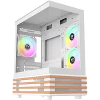 Thermaltake View 170 WS ARGB Snow, Micro Tower, PC, Weiß, micro ATX, Mini-ITX, SPCC, Gehärtetes Glas, Gaming