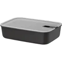 Mepal EasyClip Frischhaltedose, 2250 ml, Spülmaschinengeeignete Dose mit großem Füllvolumen, Farbe: nordic black