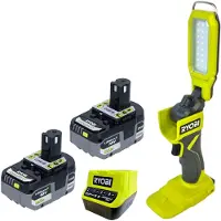 Ryobi RSL18-0 Akku Projektleuchte 18 V 800 Lumen + 2x Akku 5,0 Ah + Ladegerät