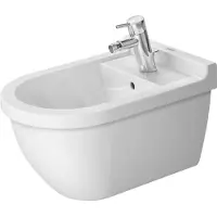 Duravit Wand-Bidet Starck 3 36,5x54cm, m HL, ÜL, HLB, we WonderGliss