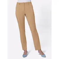 Création L Jerseyhose PREMIUM, Damen, Gr. 48, Normalgrößen, braun (camel), 50% Modal, 44% Polyester, 6% Elasthan, unifarben, lang, Hosen Jerseyhose