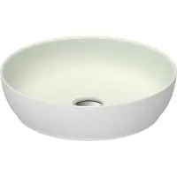 Duravit Aufsatzwaschtisch DuroCast + Sivida d 40cm, I.Fa Blassgrün m, Auß.Fa w m