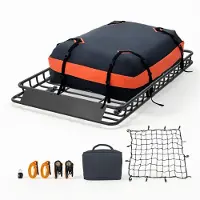 StarTech.com Dachkorb Auto - Dachgepäckträger - Q195-Stahl - 137 x 86 x 10 cm - 90 kg Tragkraft - Mit Wasserdichter Oxford-Tasche - Inkl. Ratschengurte - Für SUV PKW LKW