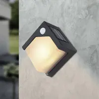 Globo Solarleuchte Garten Quadrat Wand Solarlampe Außen Außenleuchte Solar 36480