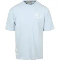 Scotch & soda T-Shirt Slub Stickerei Blau