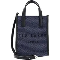 Ted Baker Handtasche Umhängetasche PaulII Faux Raffia Mini Icon Bag Navy dunkelblau
