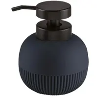 Kleine wolke Seifenspender "Scout", blau (navy), B:10,4cm H:13,4cm L:10,4cm T:10,4cm, Acrylnitril-Butadien-Styrol (ABS), Dosierspender, Seifenspender