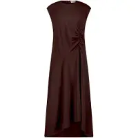 Cartoon Midikleid "Damen mit Raffung" Ohne Tasche