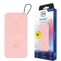 3MK PastelUp, 10000 mAh, Quick Charge, Kabelloses Aufladen, 3,7 V, 22,5 W, Pink