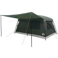vidaXL Familienzelt 16 Personen Olivegrün Polyester und Stahl