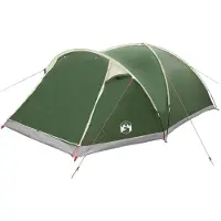 vidaXL Hütten-Zelt 8 Personen Grün Polyester und Stahl