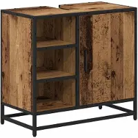 vidaXL Badezimmermöbel-Set 3 stk. Altholz 65 x 33 x 60 cm
