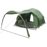 vidaXL Tunnelzelt Grün 6-Personen Polyester und Stahl
