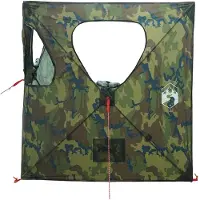 vidaXL Huntingzelt Tarnung 145 x 145 x 150 cm Polyester und Stahl