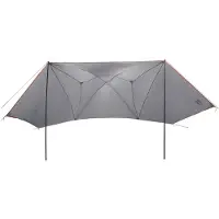 vidaXL Autozelt Grau und Orange 350 x 250 cm Polyester und Stahl