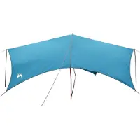 vidaXL Camping Tarp Wasserfest Blau 695 x 580 x 200 cm