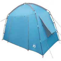 vidaXL Hütten-Zelt 3 Personen Blau Polyester