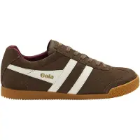 Gola Harrier Sportschuhe Herren Sneaker sportlicher Schnürer Braun Freizeit