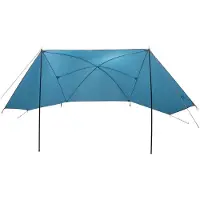 vidaXL Autozelt Blau 308 x 215 x 220 cm Polyester und Stahl