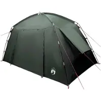 vidaXL Hütten-Zelt 4 Personen Olivegrün Polyester