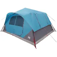 vidaXL Sofort Zelt 10 Personen Blau Polyester und Stahl