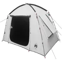 vidaXL Hütten-Zelt 3 Personen Weiß Blackout Polyester