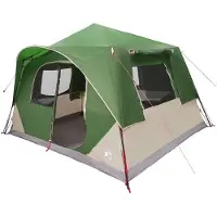 vidaXL Sofort Zelt 8 Personen Grün Polyester und Stahl
