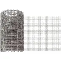 vidaXL Mesh Bildschirm 20 x 500 cm 3 Mesh Edelstahl 201 Silber