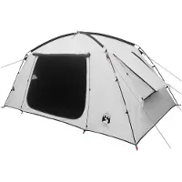 vidaXL Hütten-Zelt 6 Personen Weiß Blackout Polyester