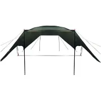 vidaXL Camping Tarp Wasserfest Olivegrün 695 x 580 x 200 cm