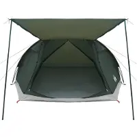 vidaXL Hütten-Zelt 6 Personen Armeegrün Polyester und Stahl