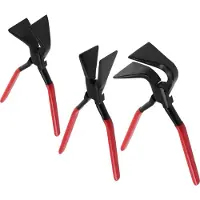 MaXpeedingrods 3-teilig Biegezange Set Stahl 0¡ã 45¡ã 90¡ã for Metallblech Kanten 28cm Tool