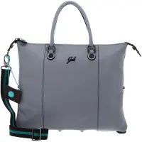Gabs Leder Schultertasche G3 Plus TG Bull Black Shoulder Bag Rugiada blaugrau