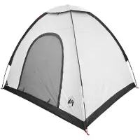 vidaXL Campingzelt 2 Personen Weiß Blackout Acier P/Taffeta