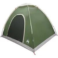 vidaXL Campingzelt 2 Personen Grün 185T Polyester mit PolyurethanBeschichtung
