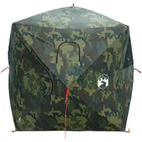 vidaXL Huntingzelt Tarnung 2-Personen Polyester und Stahl