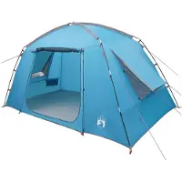 vidaXL Hütten-Zelt 4 Personen Blau Polyester