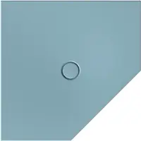 Bette BetteFloor Caro Fünfeck-Duschwanne mit BetteGlasur Plus, 1000x1000mm, 7211-418PLUS, Farbe: Blue Satin matt