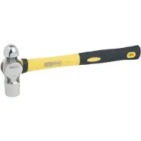 Ks Tools EDELSTAHL Schlosserhammer mit Fiberglasstiel 680g - 964.2104