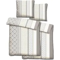 Sleezzze Doppelpack CloudComfort Basic Mikrofaser Bettwäsche beige 135 x 200 + 80 x 80 cm