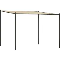 Syfax Pavillon Beige 3x3 m 180 g/m² Stoff und Stahl