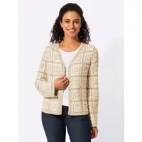 Witt Weiden Strickjacke in sand-weiß | Gr.: 40