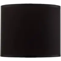 Luminex Lampenschirm Soho, schwarz/gold, Textil, Ø 18 cm