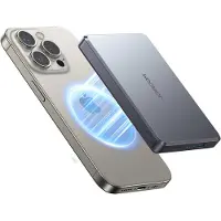 JOYROOM JR-PBM08 Pro, 10000 mAh, Lithium Polymer (LiPo), Kabelloses Aufladen, 3,85 V, 20 W, Grau