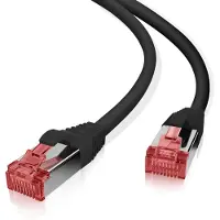 Helos Patchkabel Cat.6 GHMT AWG 27/7 schwarz 10,0 m