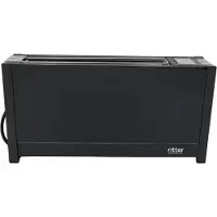 Ritterwerk 630.000 Volvano GLAS Langschlitz-Toaster, Glasgeh?use, Stoppfunktion, Auftaufunktion, Br?tchenrost, Cool Wall, LED-Infodisplay