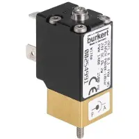 Burkert Magnetventil 20x20 mm SFB Flansch NC Messing FKM -1-8bar/-15-116psi 12VDC Sauerstoff fett-/ölfrei 2871 284014