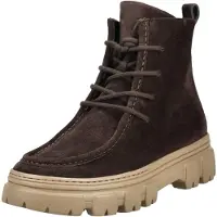 Paul green 5499-040 Damenschuhe, Boots, Leder, Braun, - Damenschuhe Modische Stiefelette / Boots, Braun, leder (soft suede), absatzh&oumlhe: 20 mm